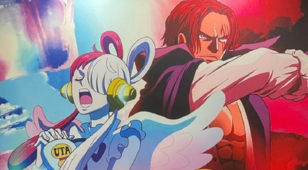 Veja novos pôsteres de One Piece Film: Red Uta e Shanks em One Piece Film: Red (Reprodução / Toei Animation)
