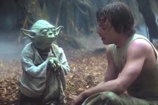 Yoda e Luke (Mark Hamill) em Star Wars (Reprodução / LucasFilm)