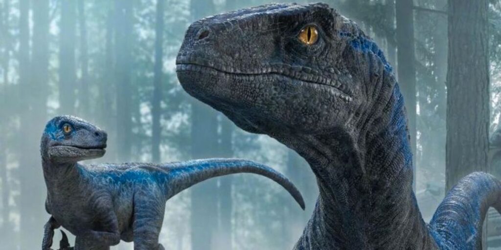 Blue e Beta em cena de Jurassic: World Domínio (Reprodução / Universal Pictures)