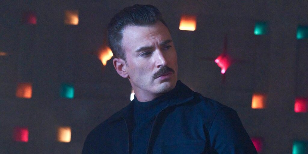 Graças aos irmãos Russo, Chris Evans se divertiu interpretando um vilão Chris Evans em Agente Oculto