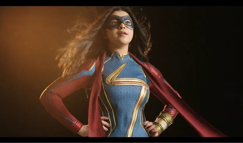 Iman Vellani como Ms. Marvel Reproducao Twitter 1
