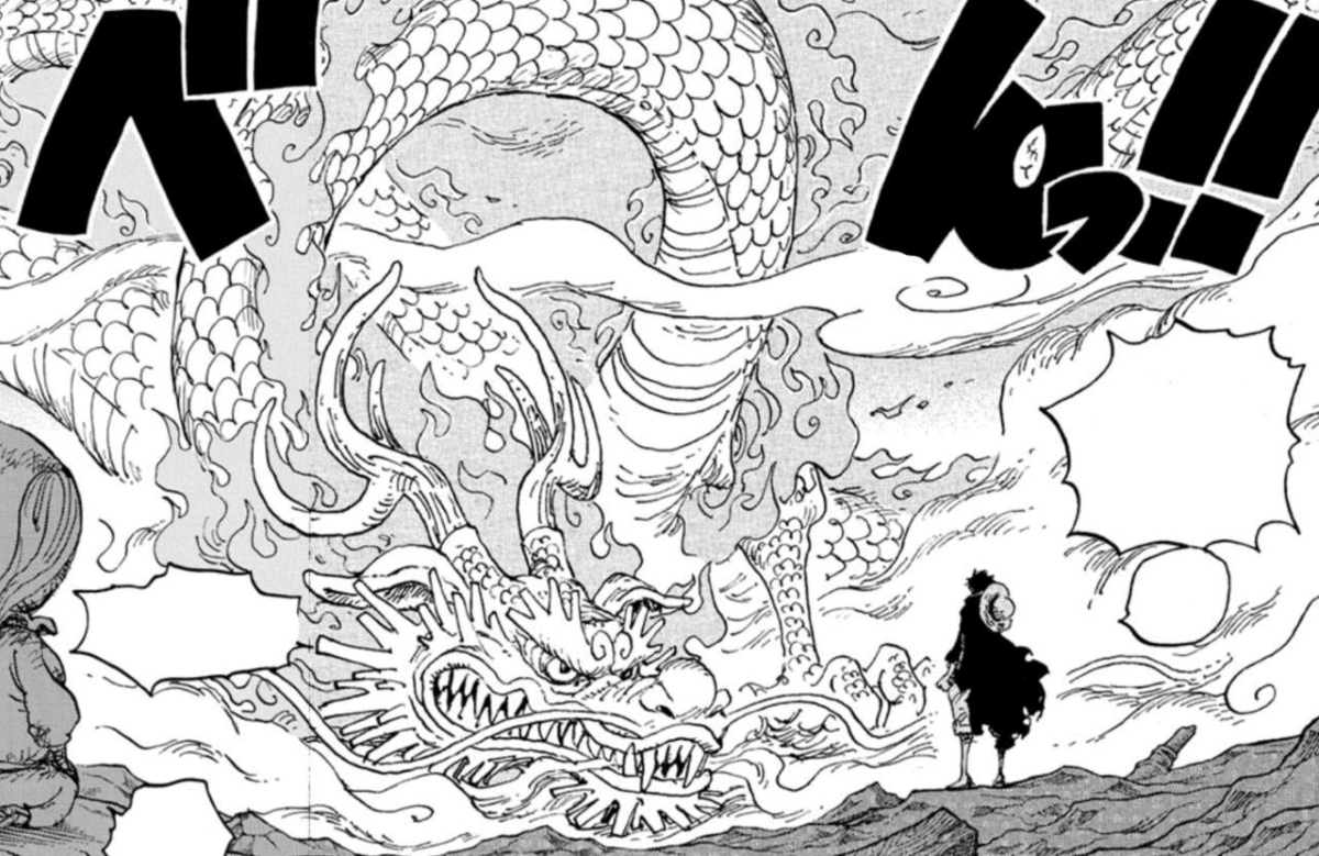 One Piece: Mangá prepara chegada do novo Shogun de Wano 2 Momonosuke Oda em sua forma dragão no mangá One Piece (Reprodução)