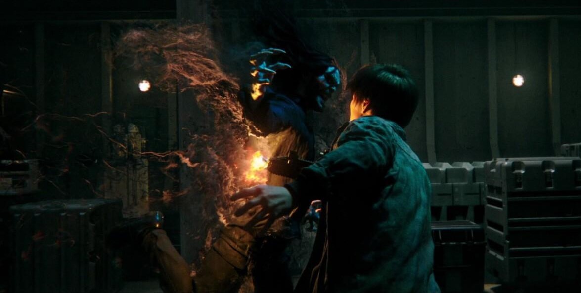 Jared Leto como Morbius e Matt Smith como Lucien / Milo em Morbius