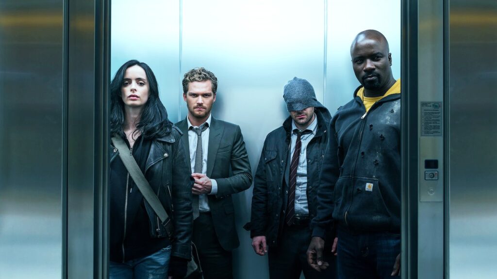 Astro de série da Marvel na Netflix pede uma chance no MCU Poster de Os Defensores