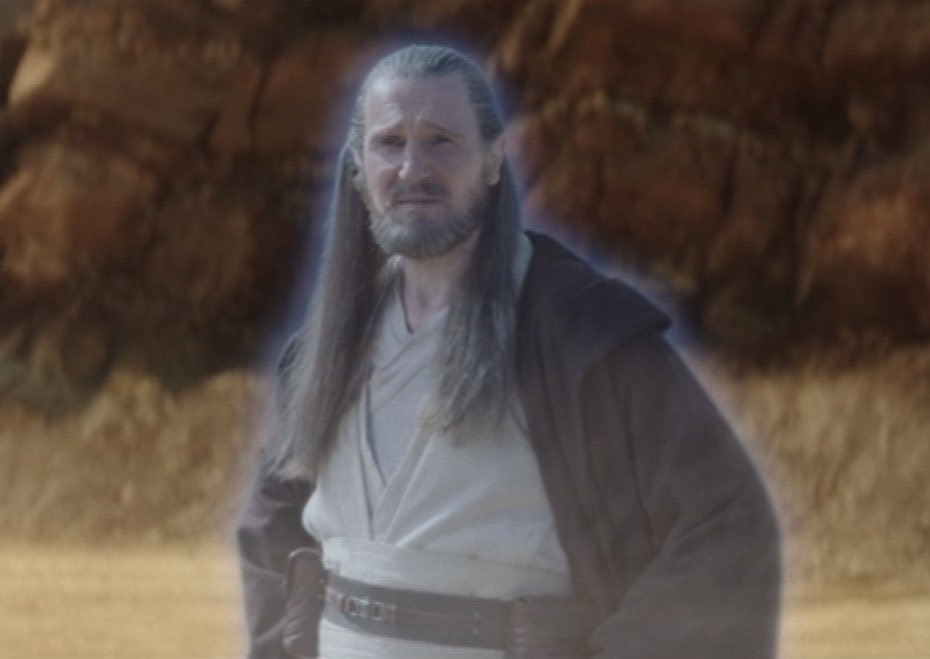 Obi-Wan Kenobi encerrou temporada com duas grandes participações especiais 2 Qui Gon Jinn Liam Neeson em Obi Wan Kenobi Reproducao 1