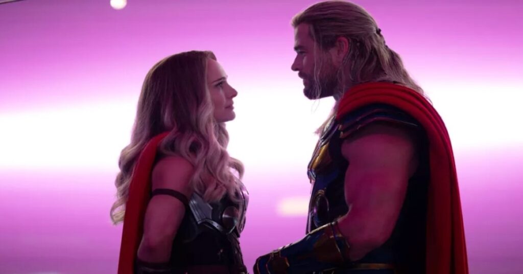 Thor: Amor e Trovão explicará a separação de Thor e Jane Jane Foster (Natalie Portman) e Thor (Chris Hemsworth) em Thor: Amor e Trovão (Reprodução / Marvel)