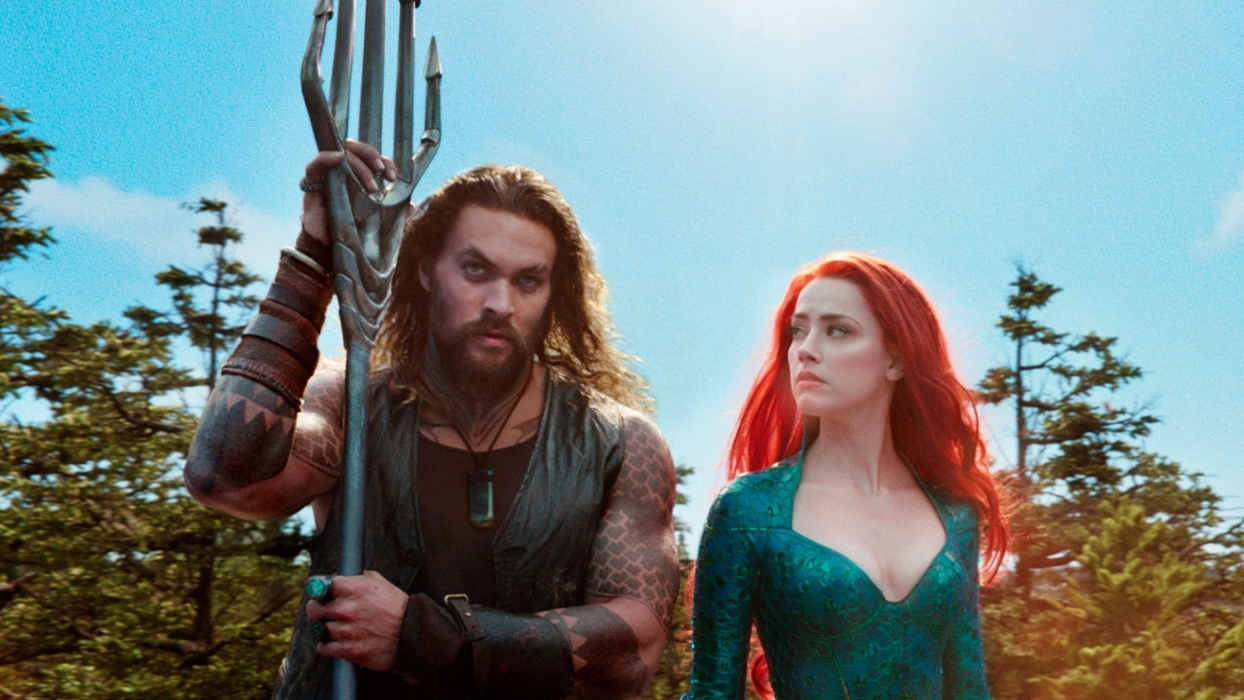 Jason Momoa and Amber Heard in Aquaman (Reproduction / DC)