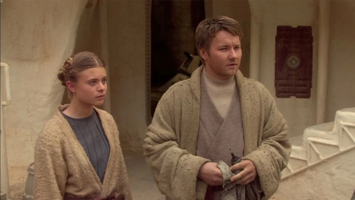 Bonnie Piesse e Joel Edgerton em Star Wars (Reprodução / Lucasfilm)