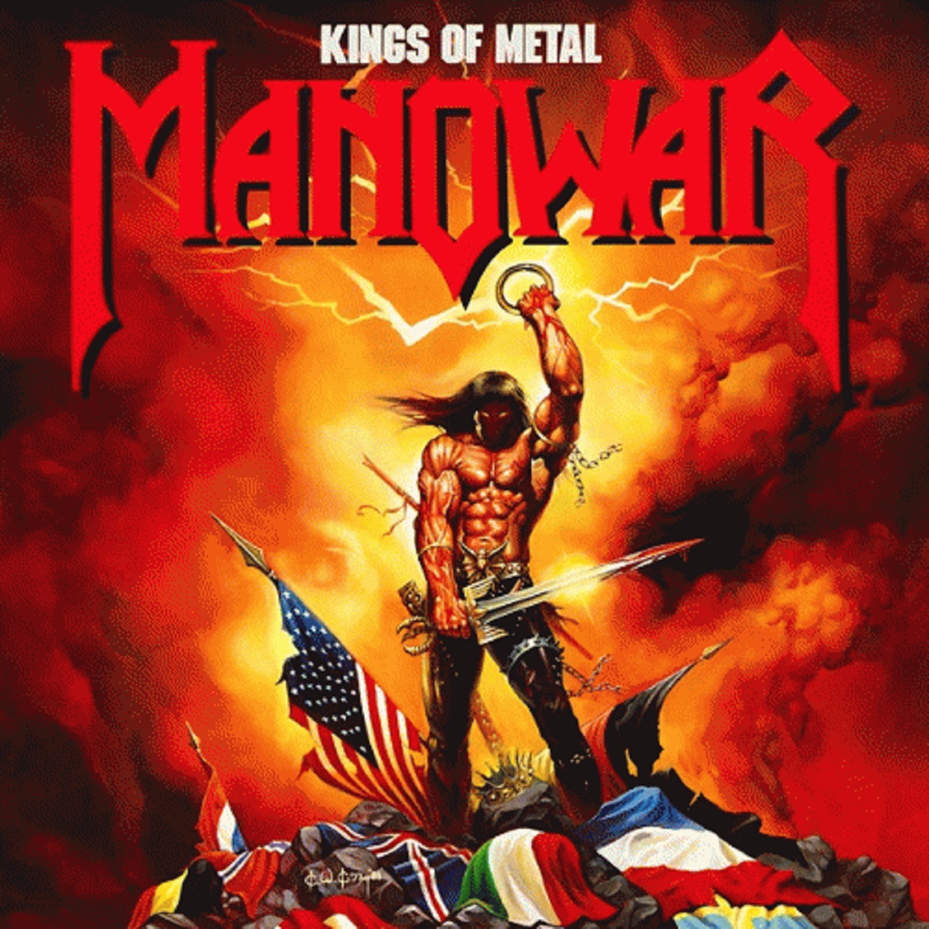 Capa de Kings of Metal, de Manowar (Reprodução)