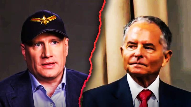 Kevin Feige quase deixou cargo de chefão da Marvel para ir para a DC 2 Kevin Feige (a esquerda) e Ike Perlmutter (a direita)