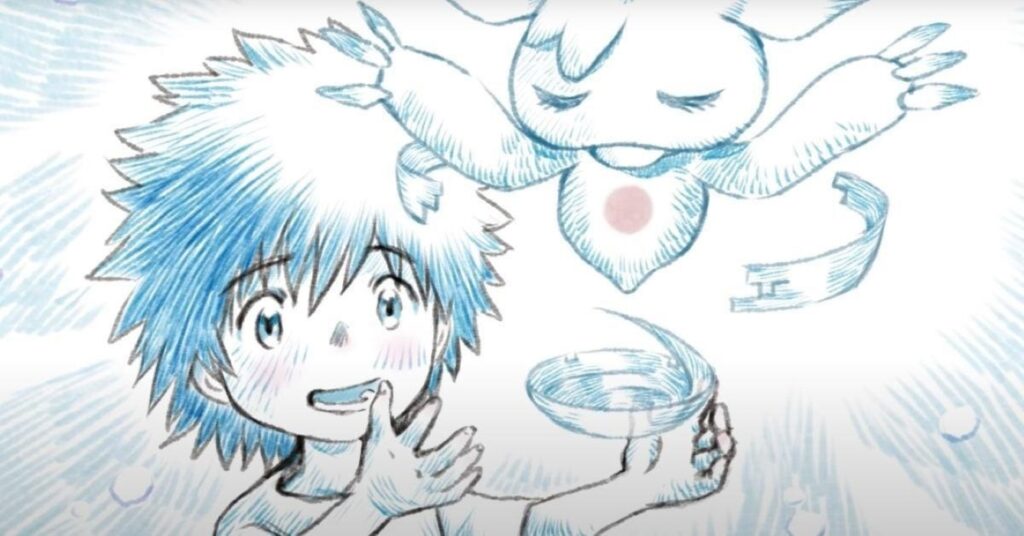 Revelado quem é o primeiro DigiEscolhido e seu Digimon Rascunho do novo filme de Digimon Adventure 02 (Reprodução)