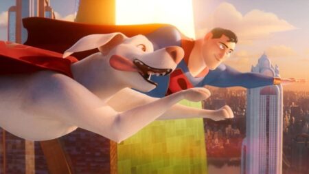 DC Liga dos Superpets Krypto e Superman em DC Liga dos Super-Pets (Reprodução / DC)