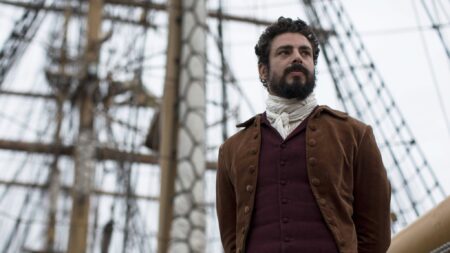 Caua Reymond como Dom Pedro em A Viagem de Pedro Reproducaoc e1662410005461