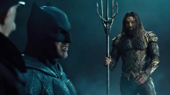 Batman (Ben Affleck) e Aquaman (Jason Momoa) em Liga da Justiça
