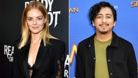 Samara Weaving e Tony Revolori (Reprodução)