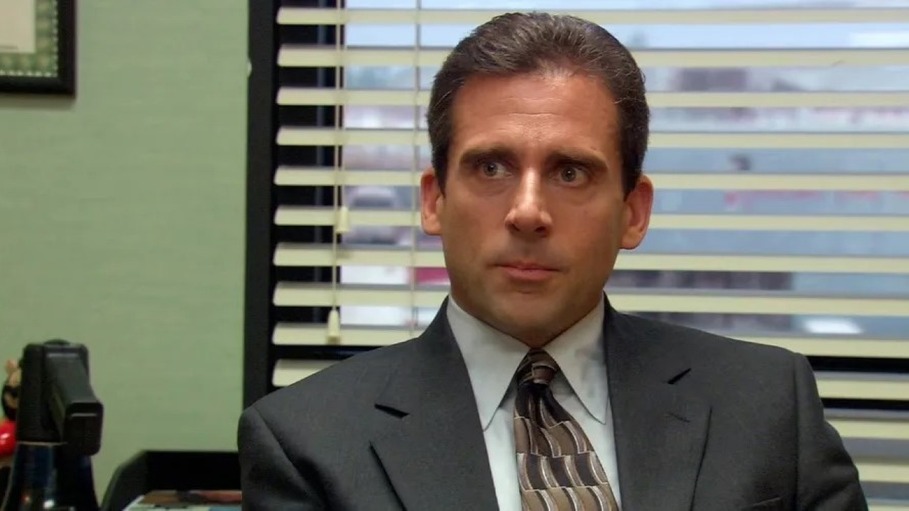 Michael Scott (Steve Carell) na segunda temporada de The Office (Reprodução)