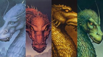 Capas de Eragon, Eldest Brisingr e Herança (Reprodução)