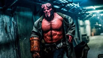 David Harbour como Hellboy (Reprodução)
