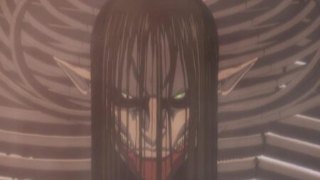 Eren como o Titã Final em Attack on Titan (Repridução)