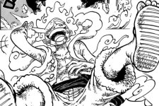 Luffy usando Gear 5 no mangá One Piece (Reprodução)