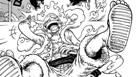 Luffy usando Gear 5 no mangá One Piece (Reprodução)