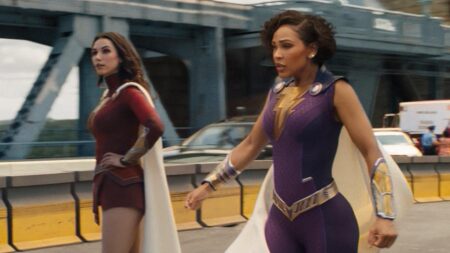 Meagan Good e Grace Fulton em Shazam! Fury of the Gods (Reprodução / DC)
