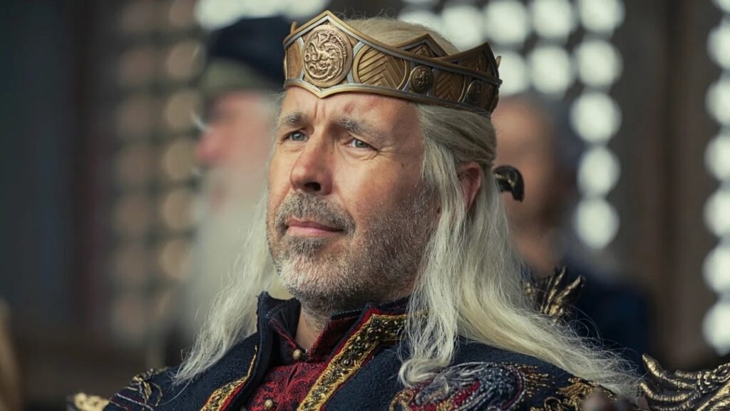 Rei Viserys (Paddy Considine) em A Casa do Dragão (Reprodução / HBO)