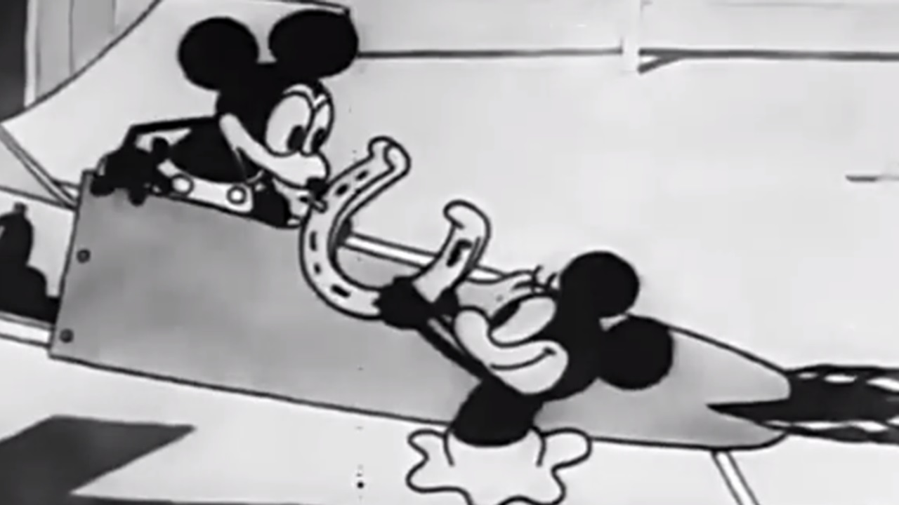 Por que o Mickey Mouse usa luvas? 2 Mickey em O Maluco do Aviao Reproducao
