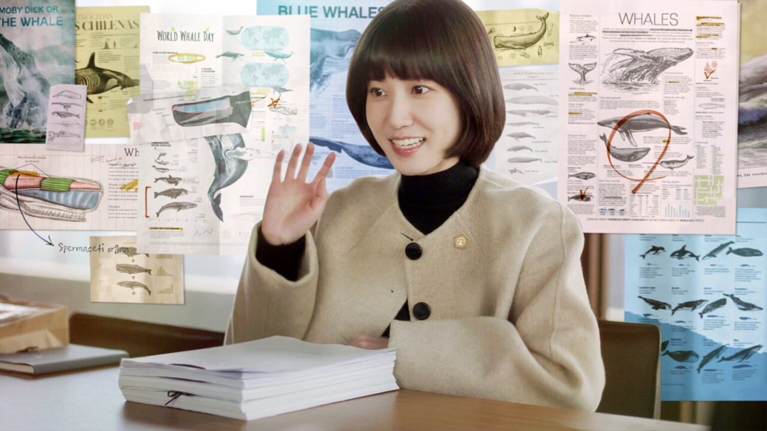 Park Eun Bin como Wow Young Wow em Uma Advogada Extraordinaria Reproducao 1