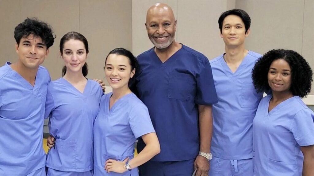 Grey’s Anatomy – 19ª Temporada Novo elenco de Grey's Anatomy ao lado do veterano James Pickens Jr.