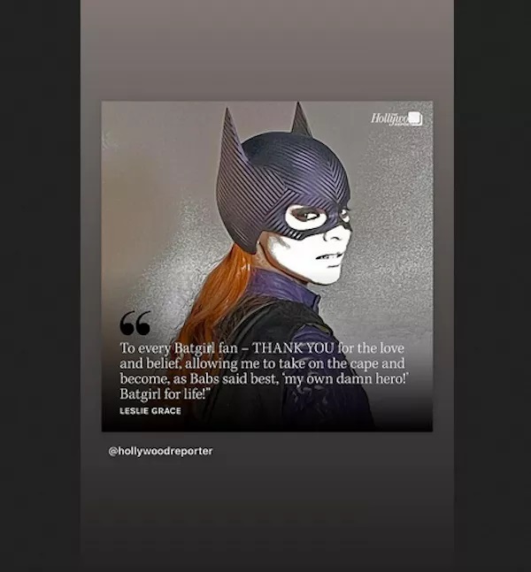 Atriz da Marvel se revolta com cancelamento do filme Batgirl 2 Reprodução / Instagram