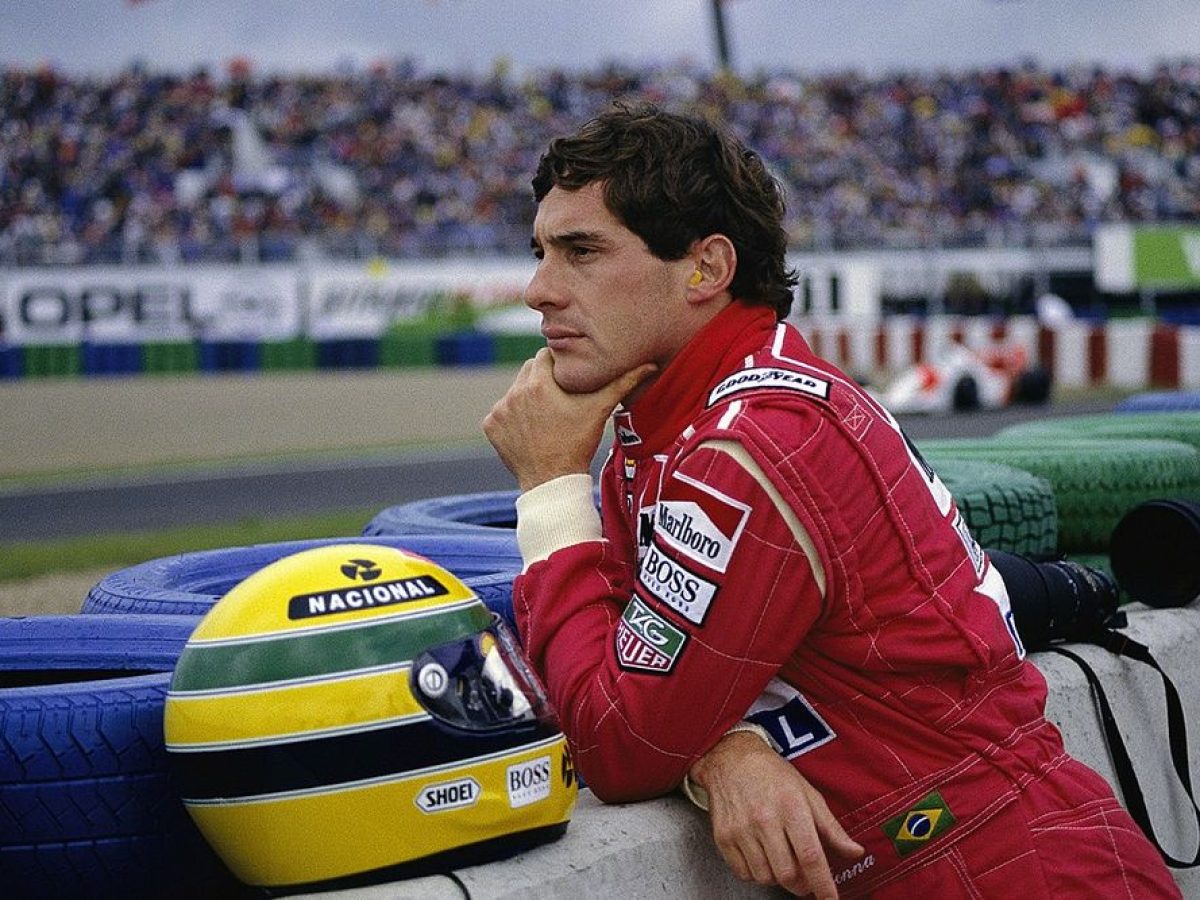 Ayrton Senna watching the race (1992)