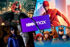 Montagem com logo do HBO Max e personagens da DC