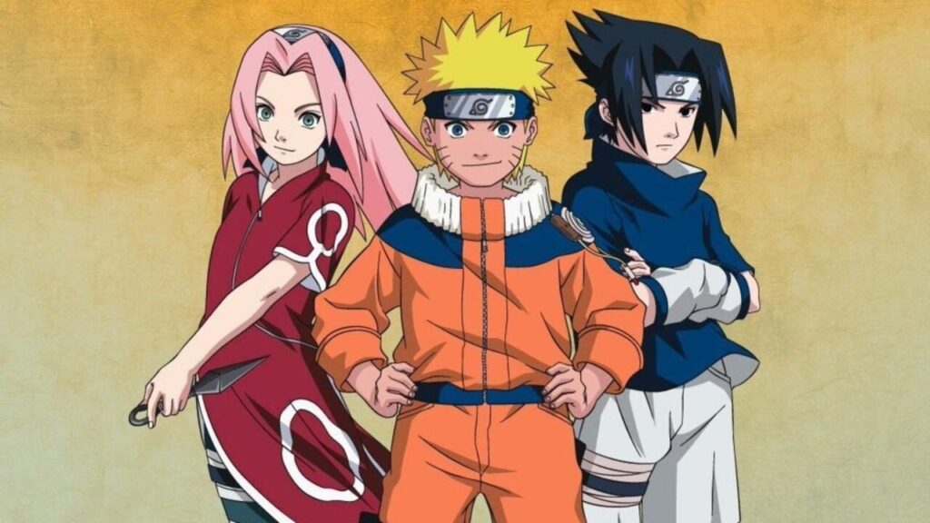 Dubladora do Naruto está otimista com live-action do anime Sakura, Naruto e Sasuke em Naruto (Reprodução)
