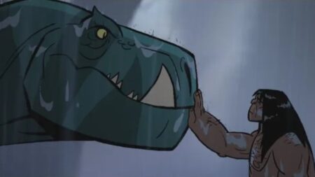 Fang e Spear em Primal (Reprodução / Adult Swim)