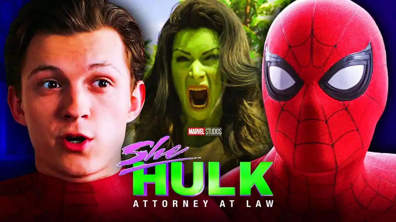 Tatiana Maslany e Tom Holland em montagem 