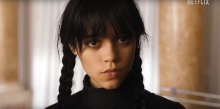 Jenna Ortega como Wandinha em Wandinha (Reprodução / Netflix)