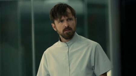 Caleb (Aaron Paul) em Westworld (Reprodução)