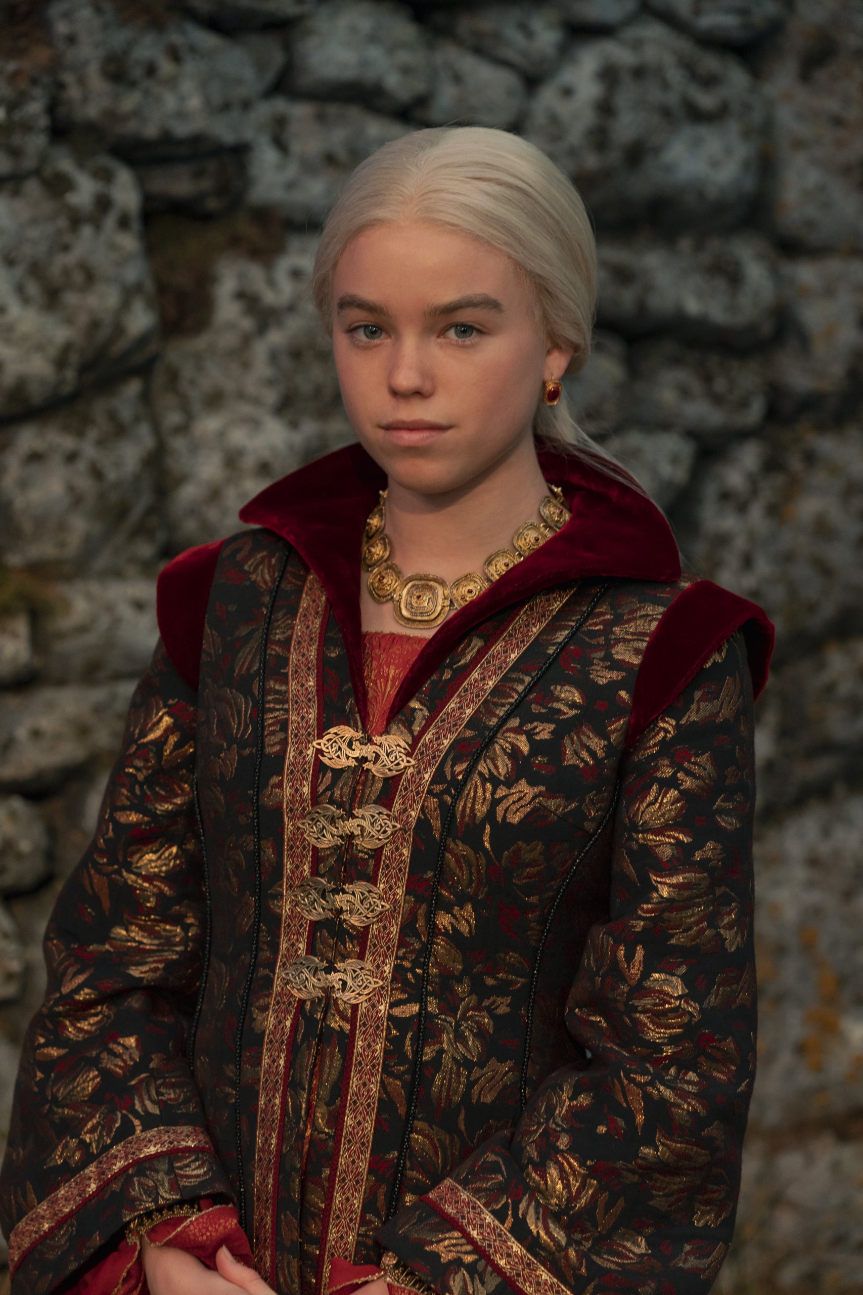 Milly Alcock como Rhaenyra Targaryen em A Casa do Dragão