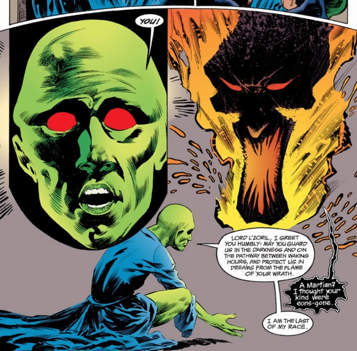 Sonho e Caçador de Marte em Sandman (Reprodução / DC Comics)