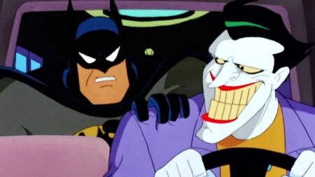 Batman e Coringa em Batman: A Série Animada (Reprodução)