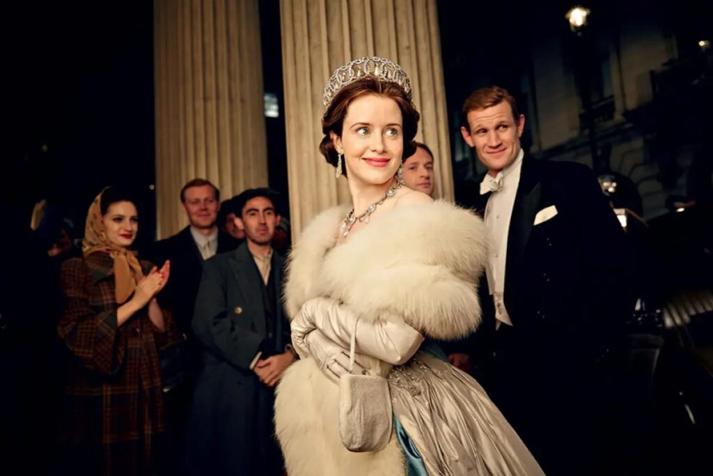 A rainha morreu! E agora, o que acontece com The Crown? A série será cancelada? Rainha Elizabeth (Claire Foy) e Príncipe Phillip (Matt Smith) em The Crown