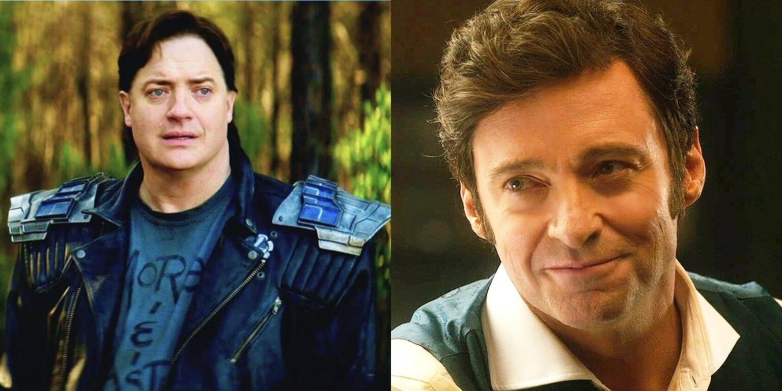Diretor flagra momento entre Hugh Jackman e Brendan Fraser Brendan Fraser e Hugh Jackman (Reprodução)