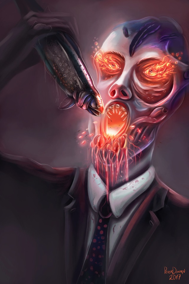 Arte de fã de O Homem de Terno Preto (Reprodução/Peter Dimitrov)