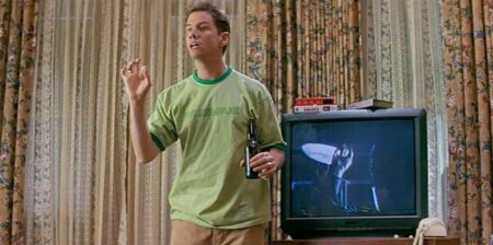 Randy (Jamie Kennedy) explica as regras de como sobreviver em filmes de terror em cena de Pânico (1996) (Reprodução)