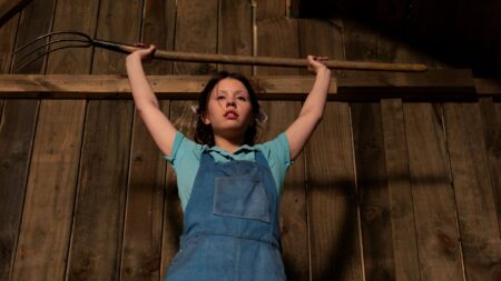 Mia Goth é Pearl em Pearl (Divulgação)