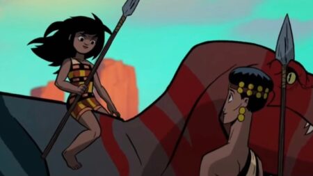 Mira e sua filha em Primal (Reprodução / HBO Max)