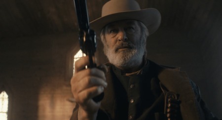 Alec Baldwin em filmagens de Rust