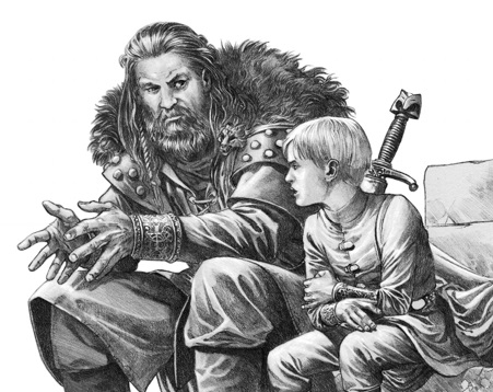 A Casa do Dragão: Saiba quem é Cregan Stark e por que ele é tão importante 2 Cregan Stark e Aegon III em Fogo e Sangue