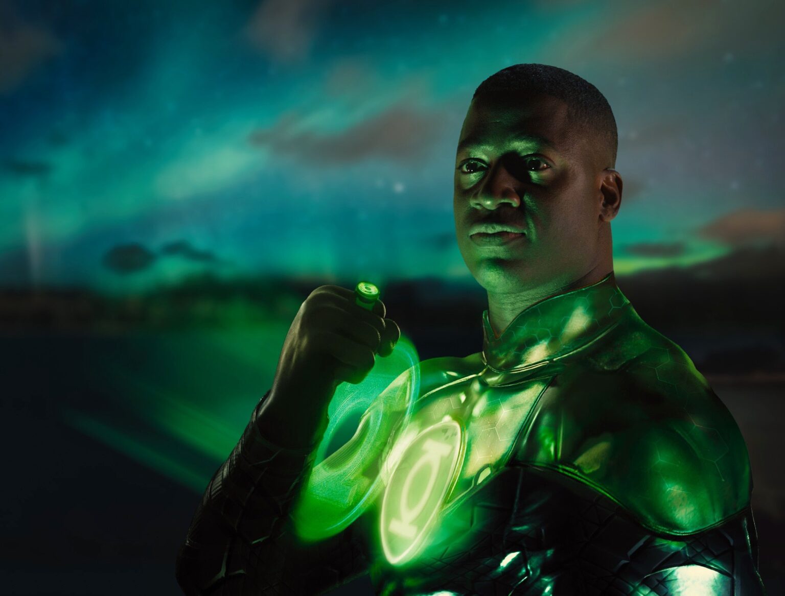 Wayne T. Carr como o Lanterna Verde em cena deletada de Liga da Justiça de Zack Snyder